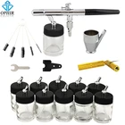 OPHIR 0,35 мм сифон двойного действия Аэрограф для живописи тела Модель всасывающая настенная живопись AC072 +