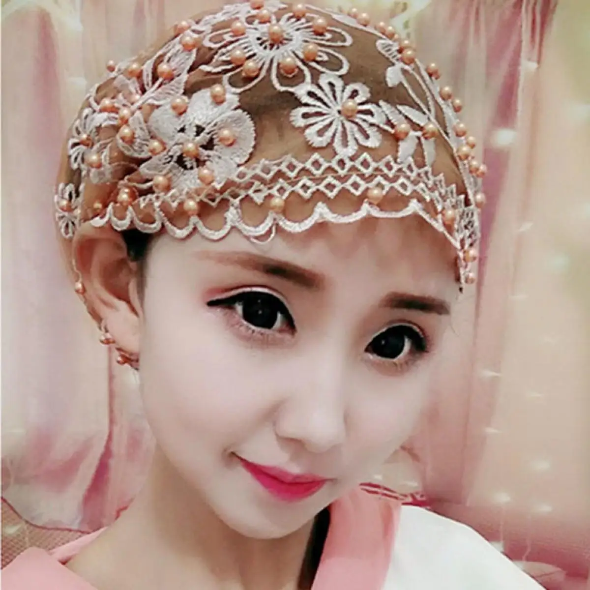 

Muslim Scarf Ladies Hat Summer New Turban Scarf Hat Gesang Flower Hat Fashion Scarf Convenient Lace Lace Islamic Cap