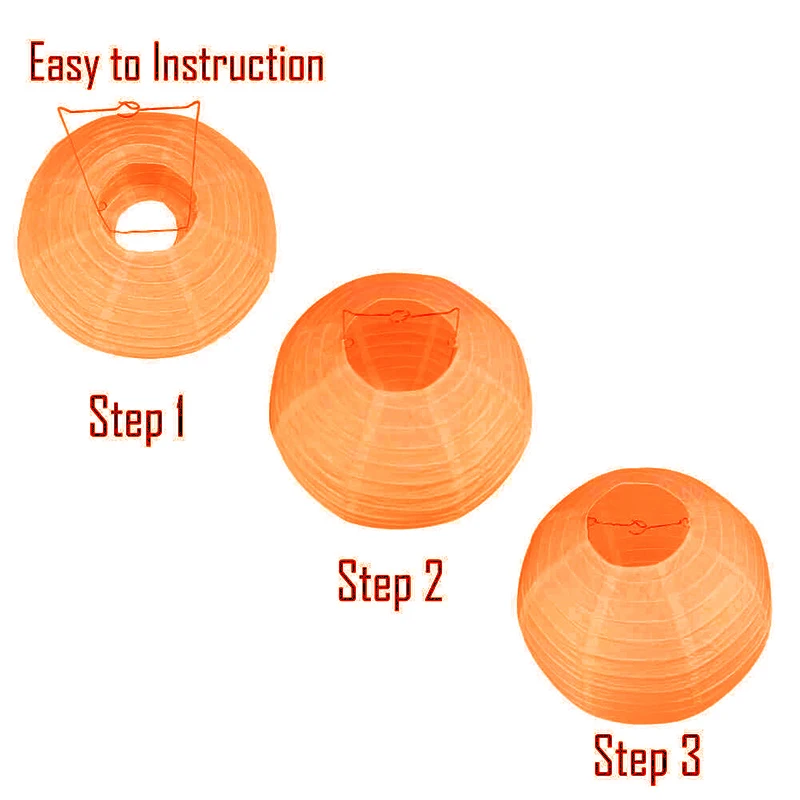 Светильник бумажный китайский лампа светло зеленая/оранжевая для свадьбы
