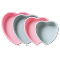 4 7 9 10 inch heart shaped silicone cake pan layered cake love bread baking mold non stick bakeware tool kitchen accessories