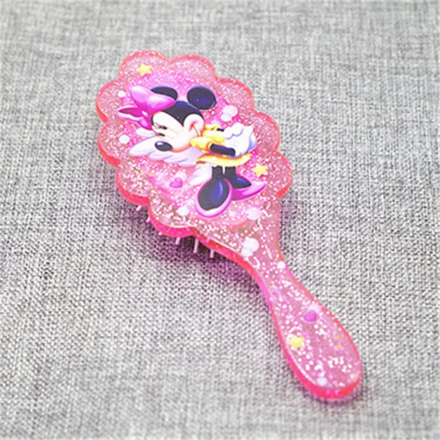 Disney Frozen Princess Comb Kids Gentle Anti-static for Girl 3D Princess Frozen Hair Brushes Mermaid Ariel Handle Hair Comb - Цвет: 5