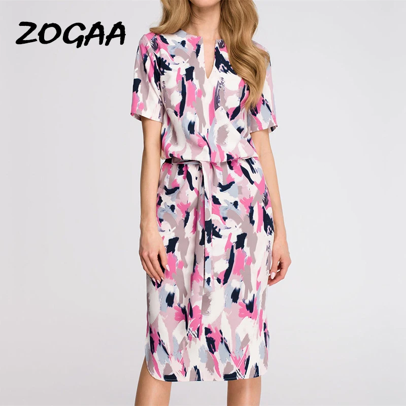 Платье женское пляжное с цветочным принтом повседневный пикантный офисный