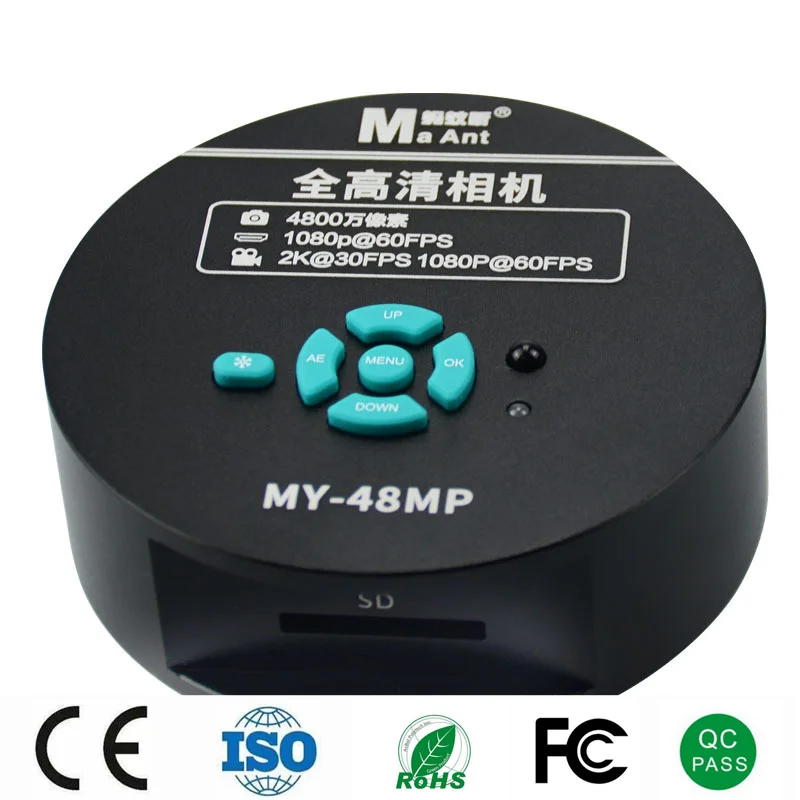 

Микроскоп с камерой Ultra HD, совместимым с HDMI, тринокулярный микроскоп, USB 4800 Вт, Пиксельная промышленная камера для строительных предметов, инструменты для ремонта