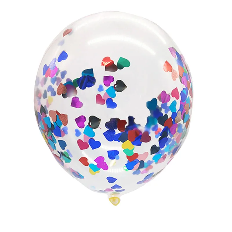 10Pcs balloon 10 шт Прозрачные Шары конфетти далд звезда баллон из гелий детский душ балон надувной шар День рождения деко взрослый Свадебный шар - Цвет: 10Pcs balloon