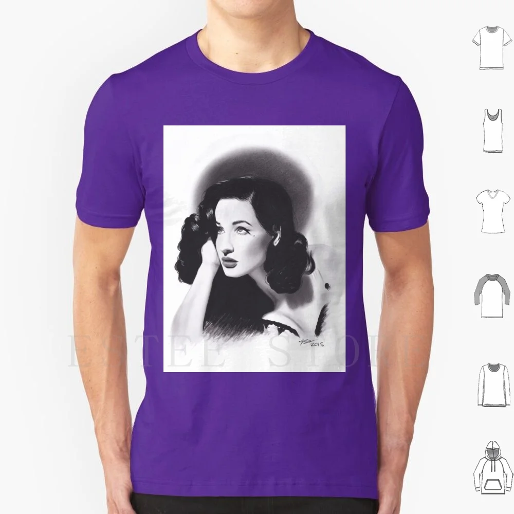 

Футболка мужская с реалистичным угольным рисунком Von Teese, хлопковая, 6xl, белая, Черная