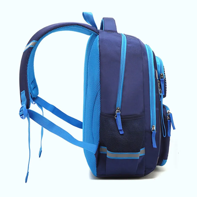 High Backpack Children Quality Nylon Backpacks School Bag for Boys Girls Waterproof Big Capacity Schoolbags Reflective strip