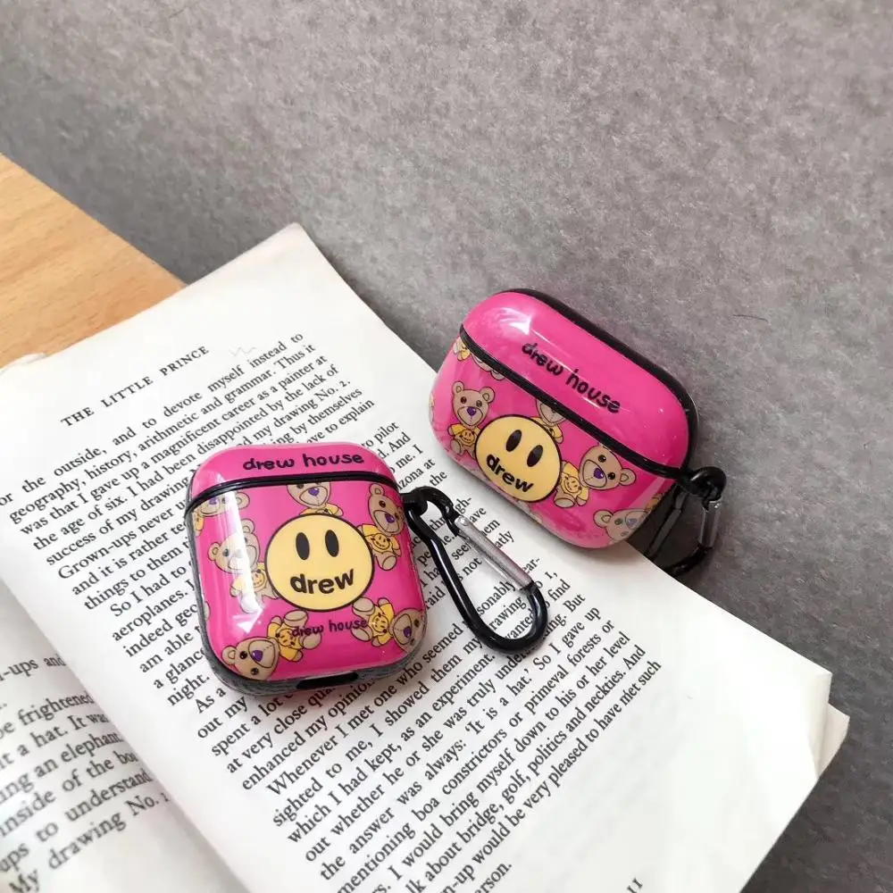 Силиконовый чехол для гарнитуры bluetooth Justin Bieber drew house с граффити airpods 1 2