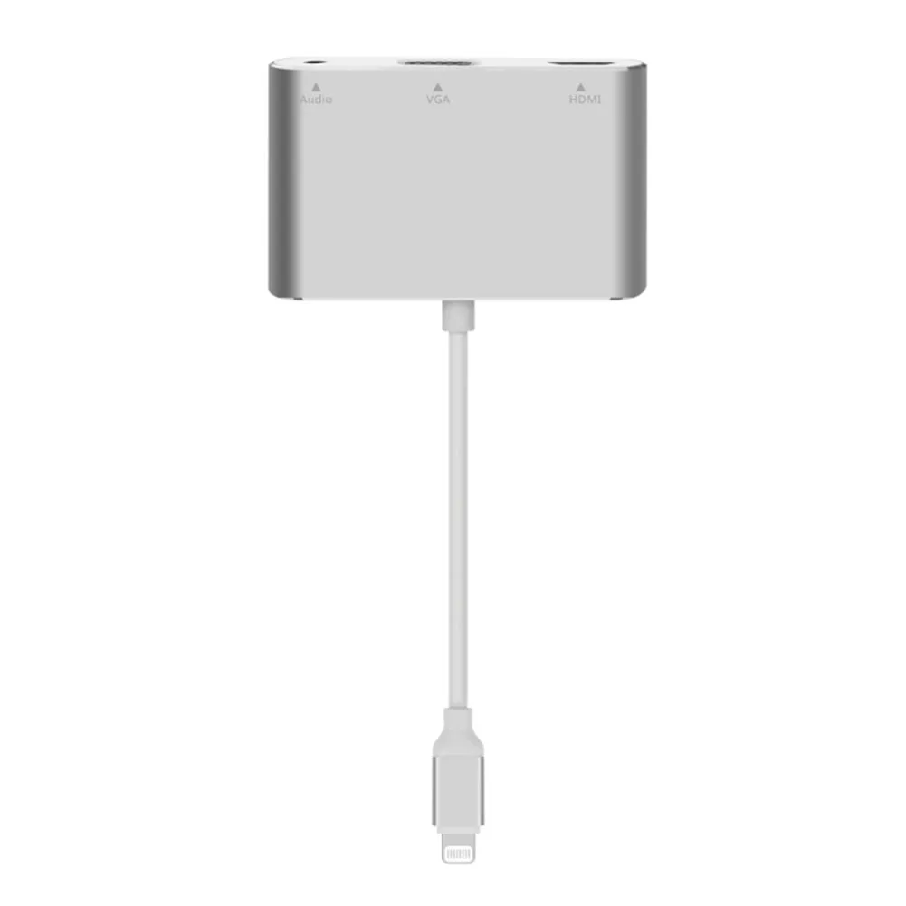 Адаптер Lightning с разъемом на HDMI/VGA/3 5 мм для наушников адаптер 1080P преобразователь |