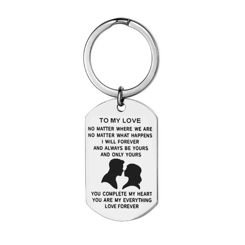 

Valentines Day Gift Alloy Letter Keychain To my Love Anniversary Gift Girlfriend Boyfriend Present