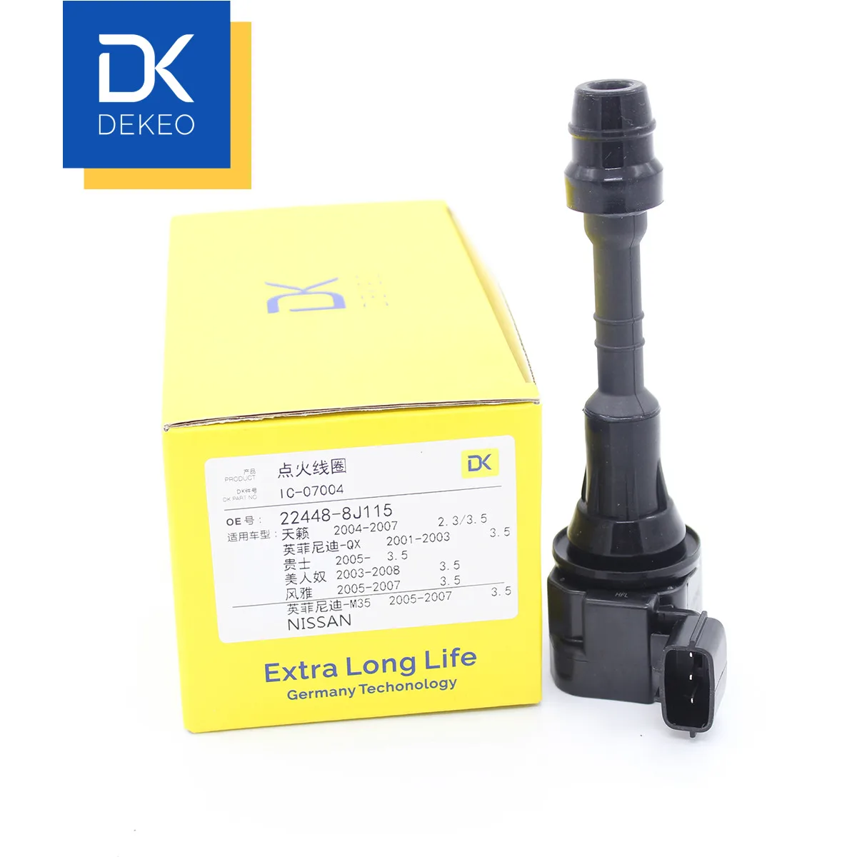 

DEKEO Ignition Coils For Nissan PATHFINDER (R51) ALTIMA (L31) Quest (V42) Murano Maxima (A34) EANA (J31) patrol(Y62) 22448-8J115