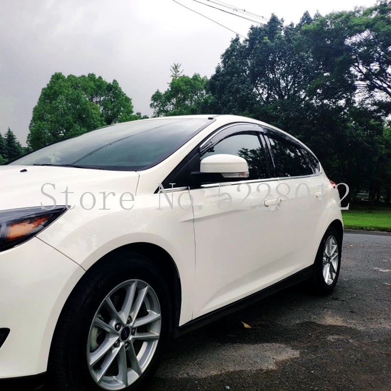 Для Ford Focus 2011-2015 окна Козырьки Навесы дождь Защита от солнца дефлектор гвардии Vent