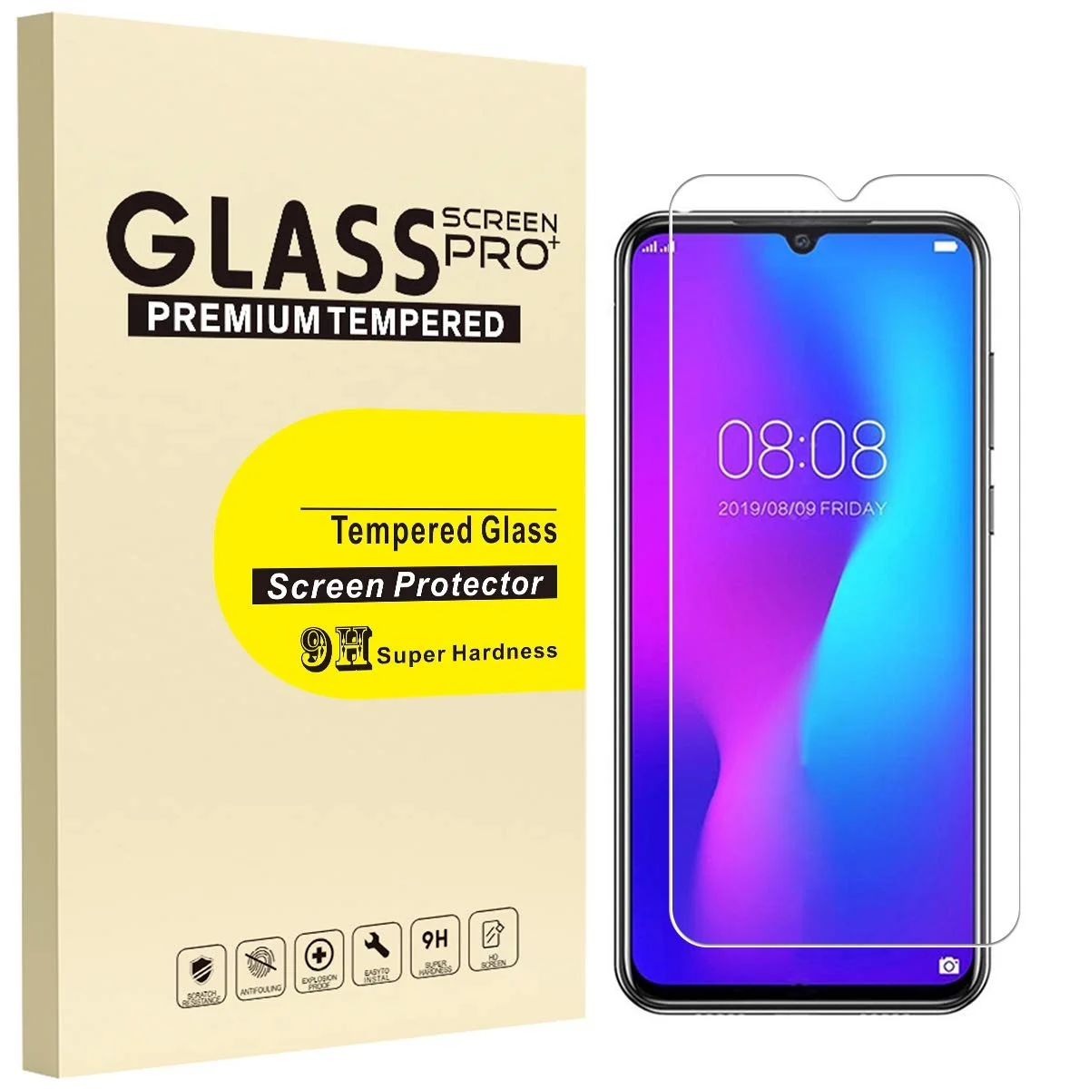 Закаленное Стекло Для Doogee N20 6 3 дюймов с уровнем твердости 9H 2.5D Противоударная