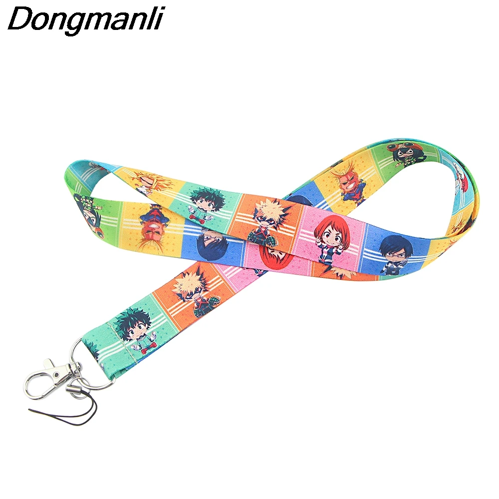 

BG365 Dongmanli Anime Boy Neck straps Lanyards for Key ID Card Pass Gym Cellphone USB Badge Holder DIY Hanging Rope