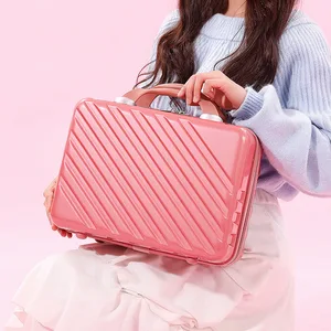 New14-дюймовый косметический Чехол, коробка, чехол для макияжа, сумка-Органайзер, маленький дорожный костюм, чехол, сумка для хранения багажа, женская сумка для путешествий, сумка для мытья