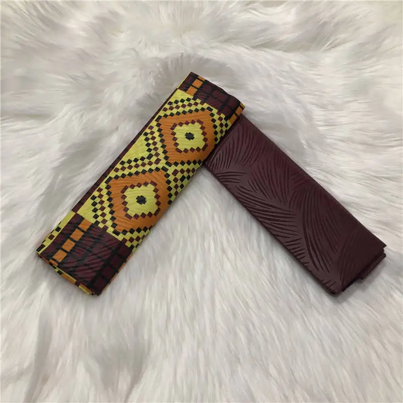 41 4 ярда полиэстер Анкара восковая ткань тиснение Chitenge Ghana Kente печатная восковая ткань Африканская Kitenge принт восковая ткань AW30 - Цвет: 41