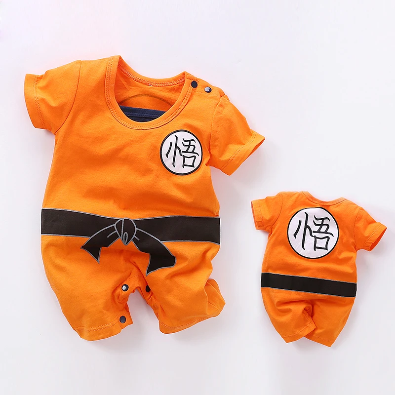 Dragon Ball Z Сон Гоку для новорожденных для маленьких мальчиков Одежда для маленьких детский хлопковый комбинезон комбинезоны для новорожденных с героями мультфильмов для малышей, малыша Костюмы