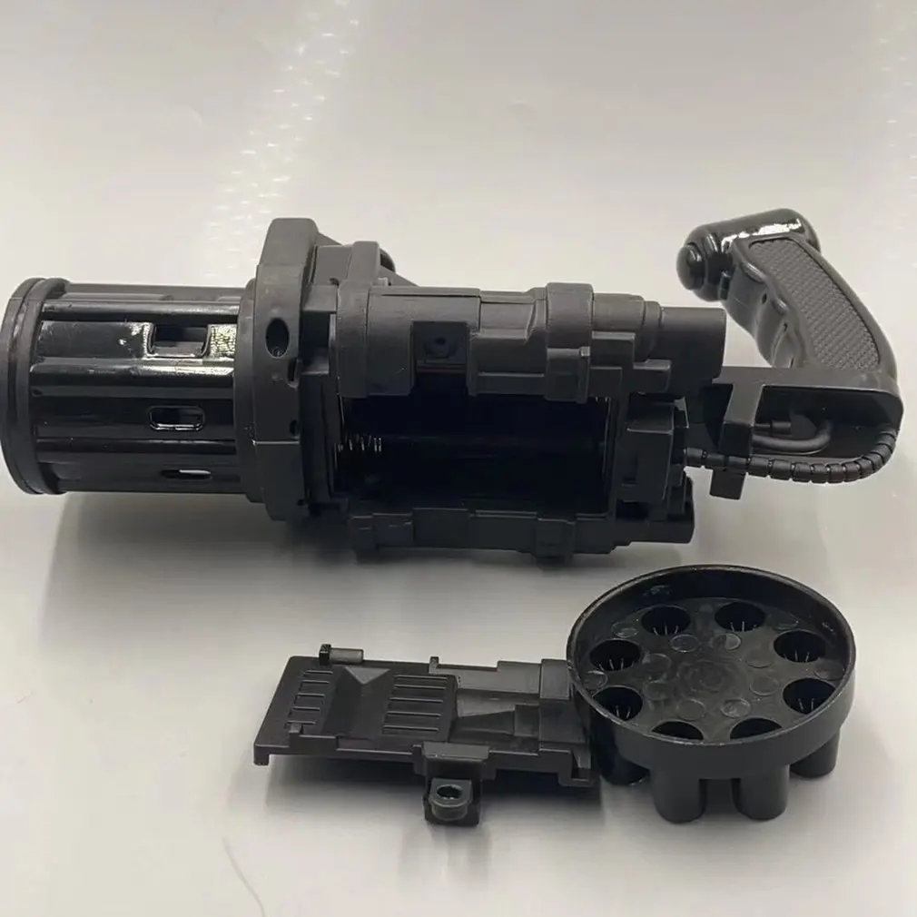 Pistola de burbujas autom&aacute;tica para ni&ntilde;os, m&aacute;quina de burbujas de agua y jab&oacute;n de verano, 2 en 1, el&eacute;ctrica, juguetes de regalo-4