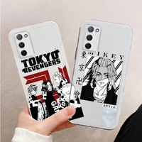 tokyo revengers manjiro sano phone case for xiaomi mi 11 ultra lite 10 redmi note 9 8 7 9a k30s k40 pro transparent coque
