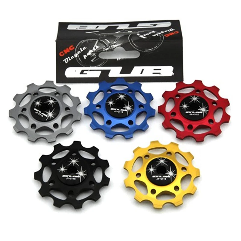 

Направляющий ролик для горного велосипеда GUB 11T, задний переключатель, керамический подшипник, опорное колесо AL7075, дорожный велосипед с ЧПУ