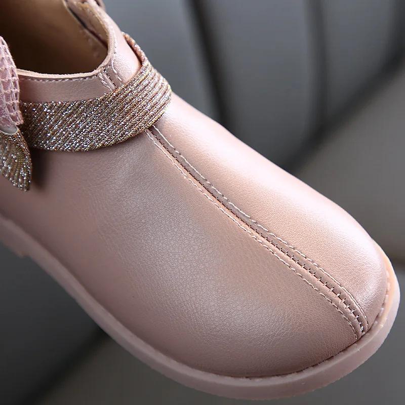 Осенняя детская обувь Новые детские ботинки Martin для девочек из искусственной