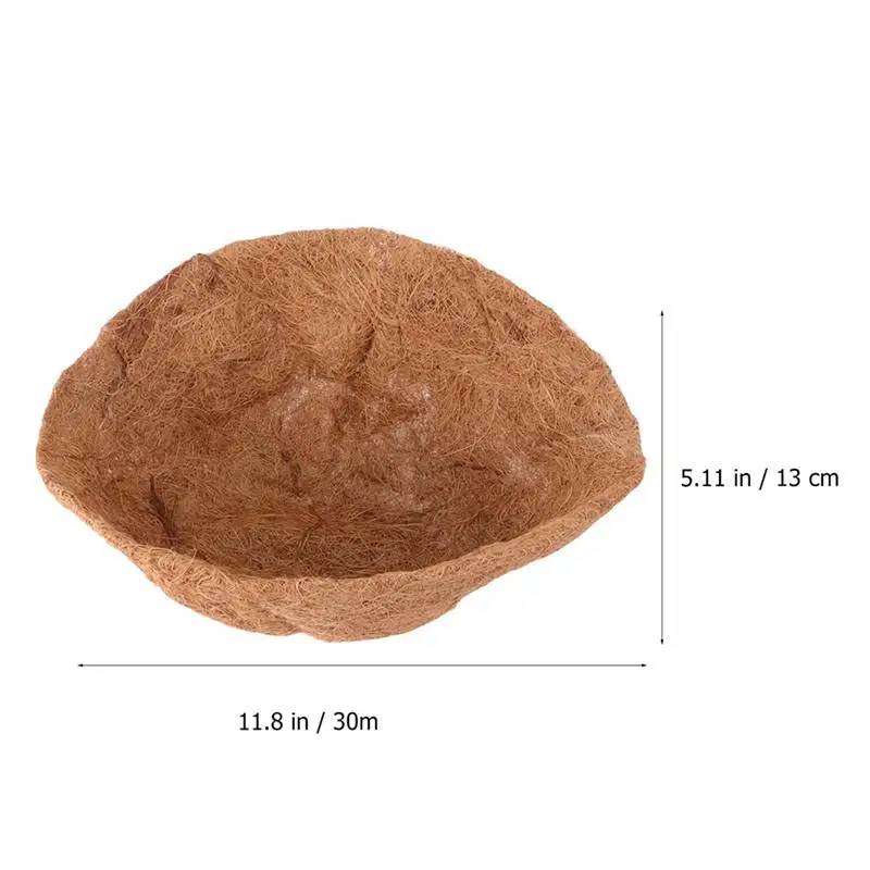 

4pcs 30CM Half Ball Shape Coconut Flowerpot Liner Cushion Creative Pot Mat