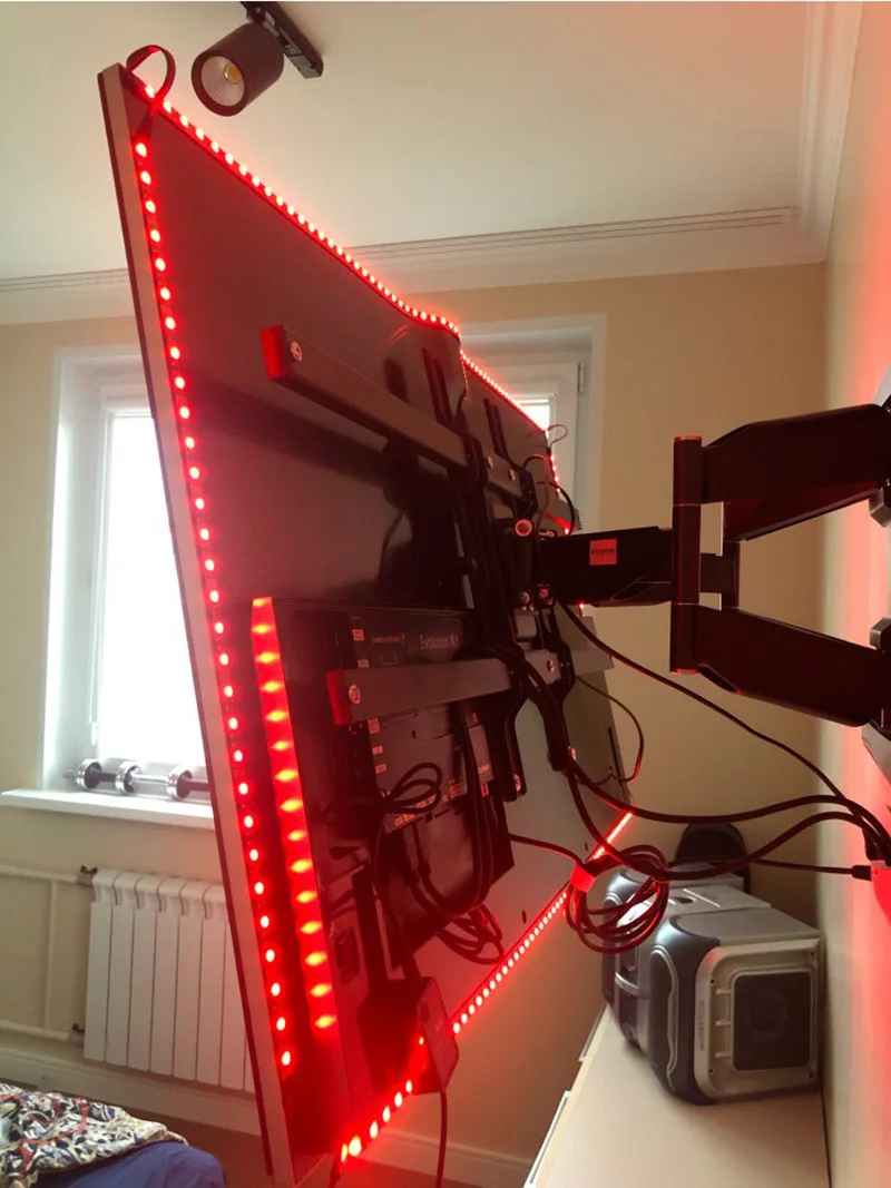 светодиодная лента лампы 20 Цвета 5 V RGB гибкий USB led светящаяся 1 м 2 3 4 Desktop Экран