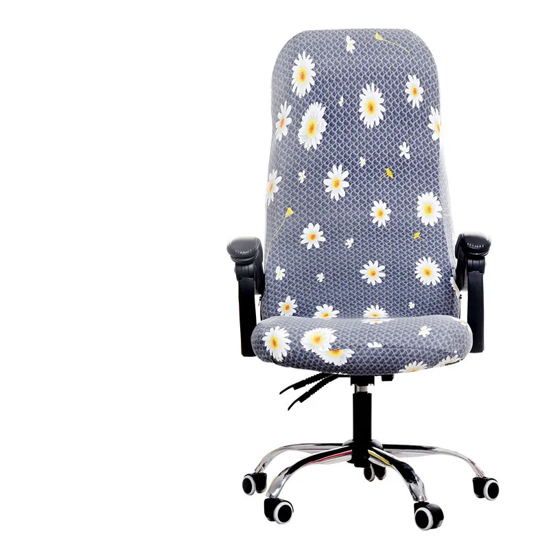 Вращающийся офисный чехол на компьютерное кресло чехлы из спандекса для стульев