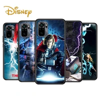 thor marvel hero for xiaomi redmi note 11 10 10s 9 9t 9s 9pro max 8t 8pro 8 7 6 5 pro 5a 4x soft black phone casecase