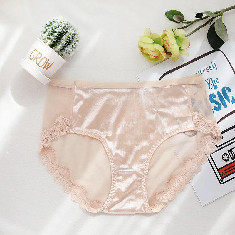 Трусики женские большого размера пикантные тонкие кружевные прозрачные трусики