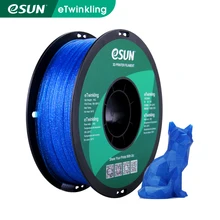 eSUN Twinkling PLA Filament 1.75mm Glitter PLA 3D Printer Filament 1KG (2.2 LBS) Spool 3D Printing Materials for 3D Printers