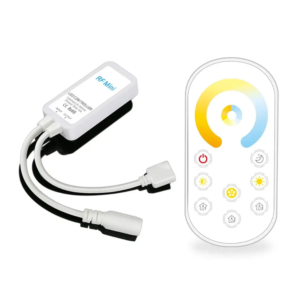 Ультратонкая радиочастотная Светодиодная лента FCOB CCT RA90 приглушаемая Гибкая LED