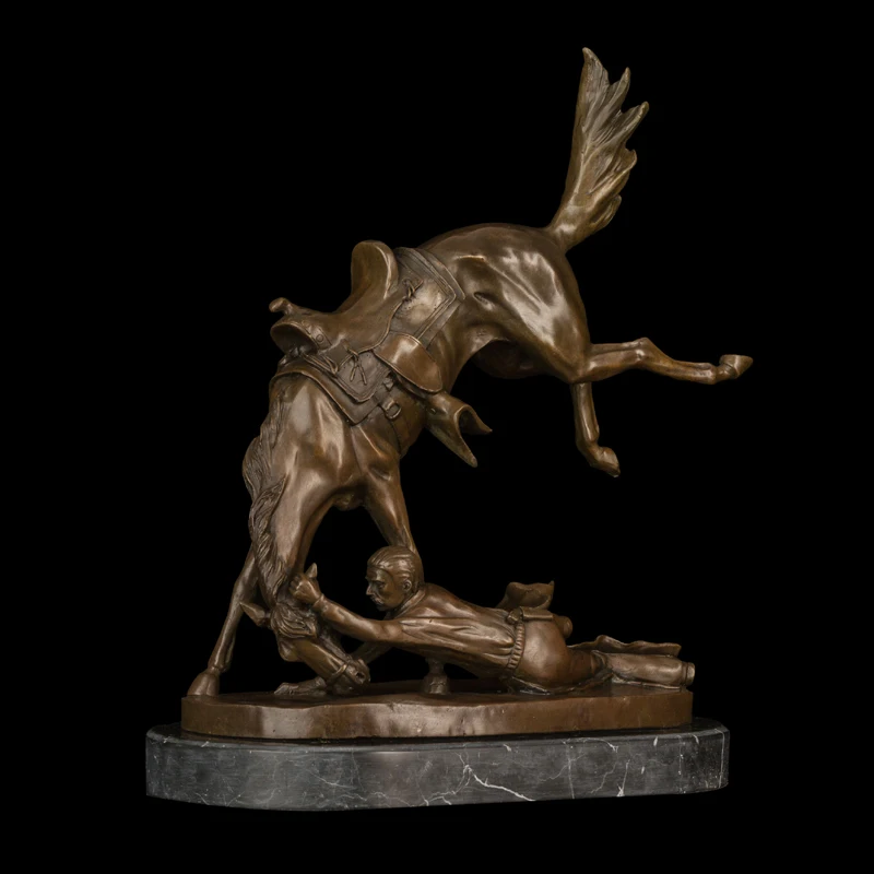 DS-150 бронза-злой из мультфильма Дружба-это чудо с принтом-Статуя-Frederic-Remington