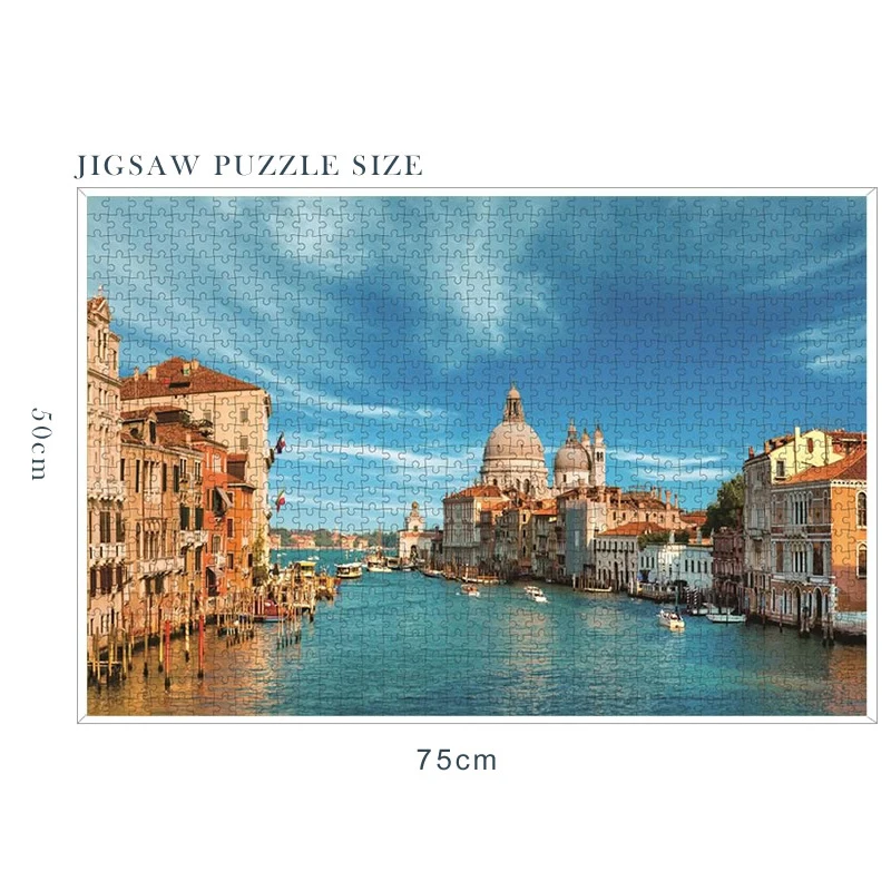 Пазлы 1000 штук деревянные сборочные картины радужные пейзажные игрушки для