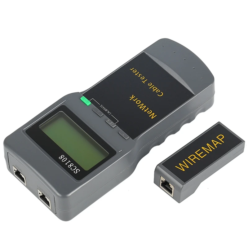 

SC8108 Portable Lcd Network Tester Meter and LAN Phone Cable Tester and Meter with LCD Display RJ45