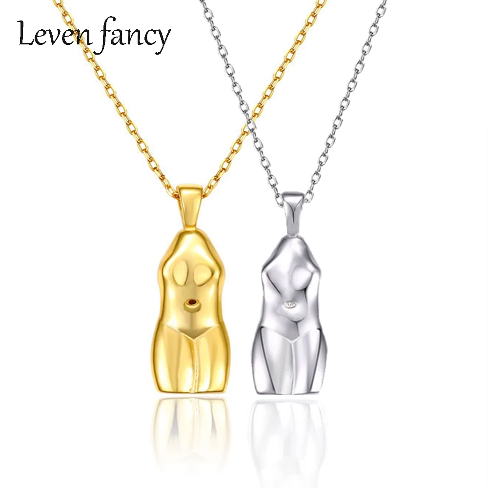 Женское ожерелье с феминистской подвеской серебро 925 пробы|Ожерелья| |