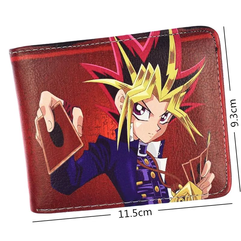 Мультфильм Yu Gi Oh короткий кошелек Высокое качество PU мужской кошелек мальчик кошельки для монет