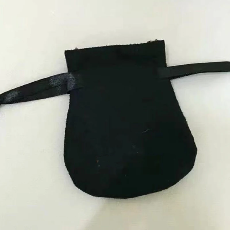 

Black Ribbon Velvet Bags Pouches For Bead Charm Bracelet Necklace Ring Earring Compatible With Brand Jewelry