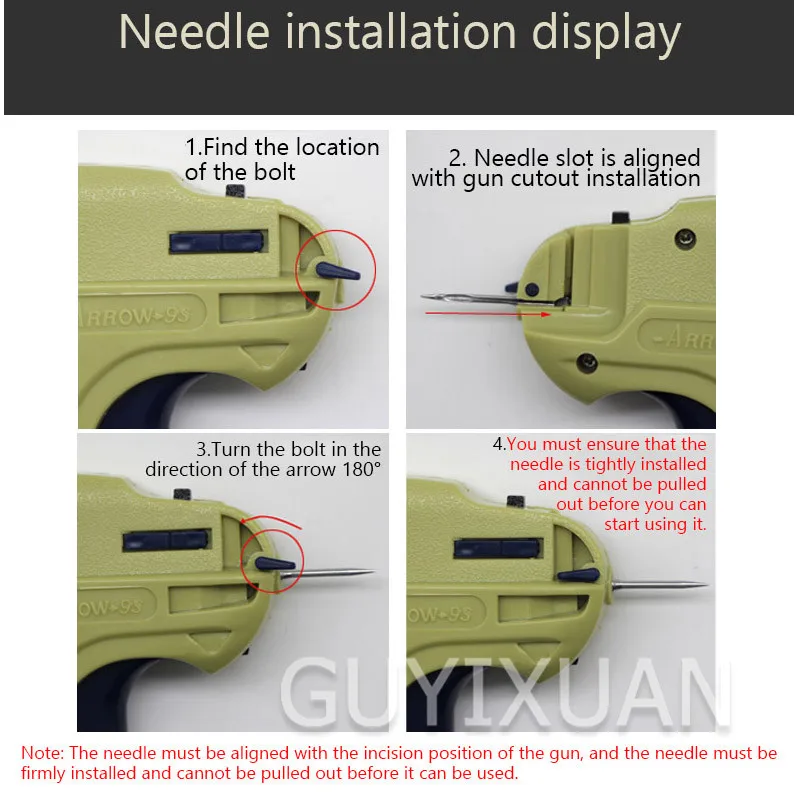 Игольчатый пистолет I beam для одежды коммерческих бирок многофункциональный