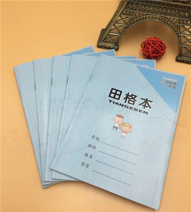 Новинка 5 шт./компл. китайская книга hanzi для упражнений детей и малышей клетка