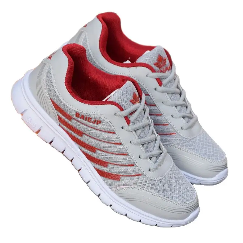 Новинка Мужская повседневная обувь из сетчатого материала на шнуровке Легкие