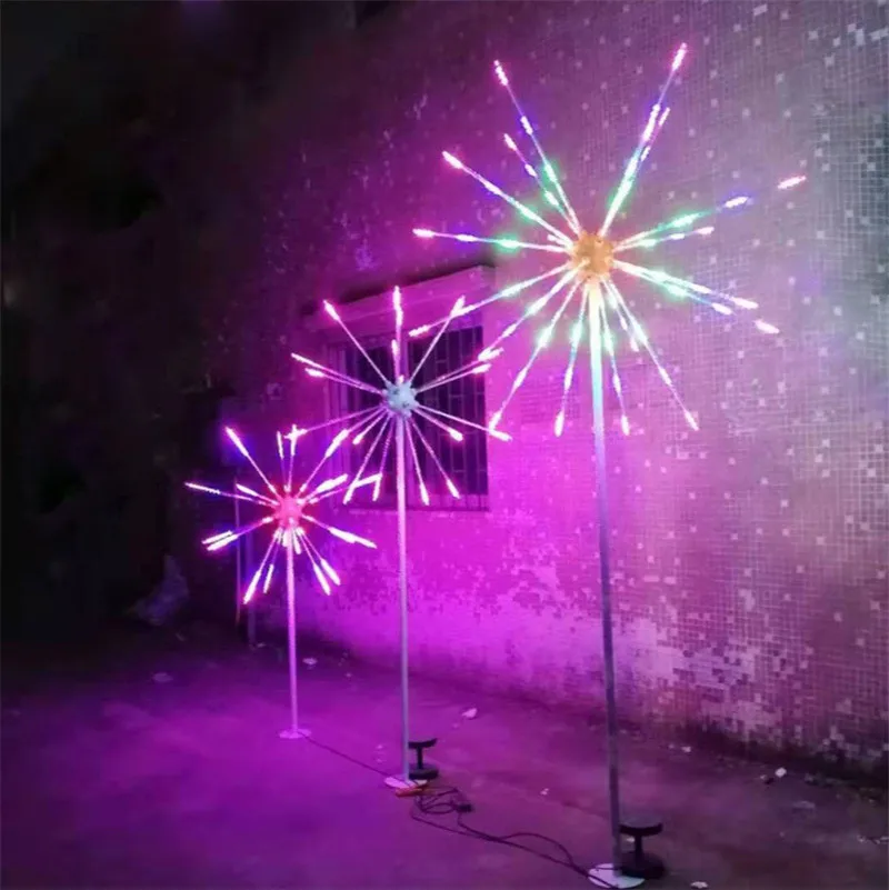 Meteor Shower Lights Electronic Firework Light Fireworks LED Strip Light RGB Festoon Fairy Light Wedding Christmas Room Decor