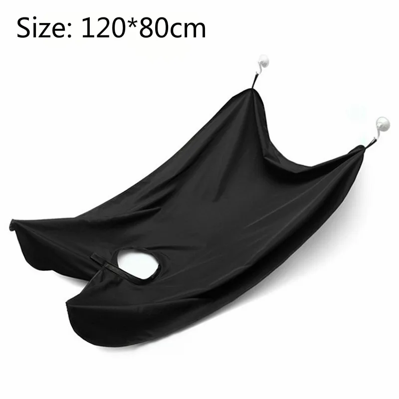 HOT NEW Man Bathroom Apron Male Black Beard Apron Hair Shave Apron for Man Waterproof Floral Cloth Household Cleaning Protector