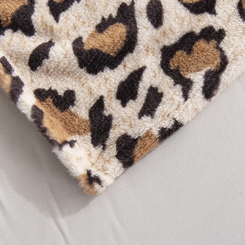 Плюшевое покрывало с леопардовым принтом Зебра шерпа зимнее фланелевое одеяло