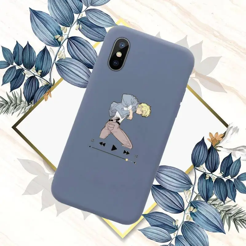 

Anime Banana Fish Phone Case Candy Color for iPhone 11 12 mini pro XS MAX 8 7 6 6S Plus X SE 2020 XR