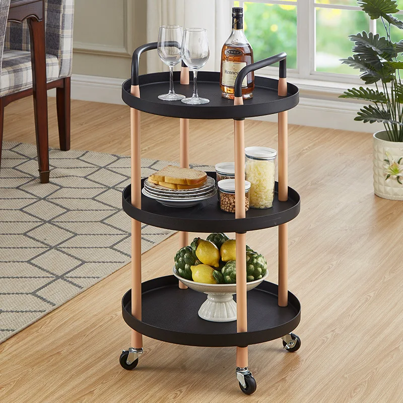 3 layer removable storage utility rack kitchen foldable drawer rolling trolley cart cabinet vegetables floor shelf basket wheels free global shipping