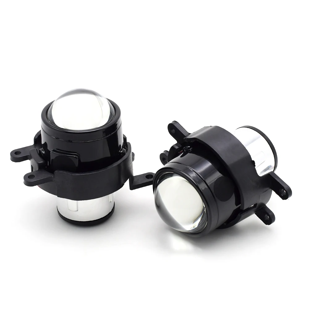 2pcs 2.5 inch H11 hid Bixenon Fog Light Lens Full Metal for Wrangler Nissan tiida ford all model universal lens headlight Modify |