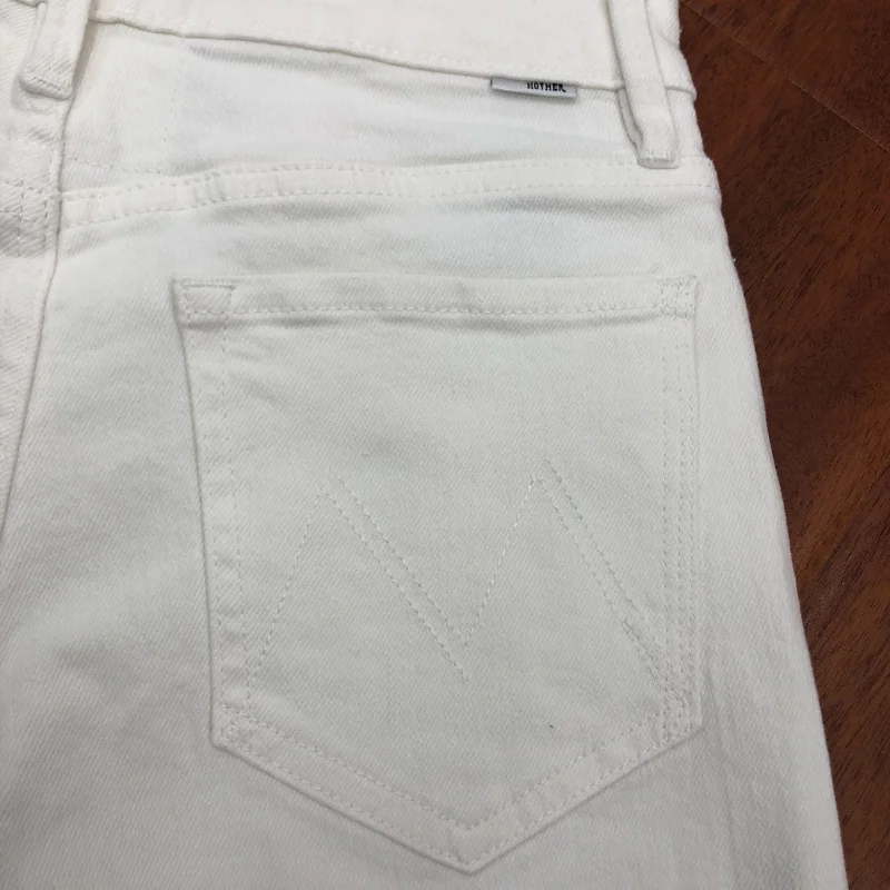 

2021 New Fashion Spring Summer Versatile Thin White Elastic Trendy Brand Luxury High Waist Step Edge Denim Shorts Women M8