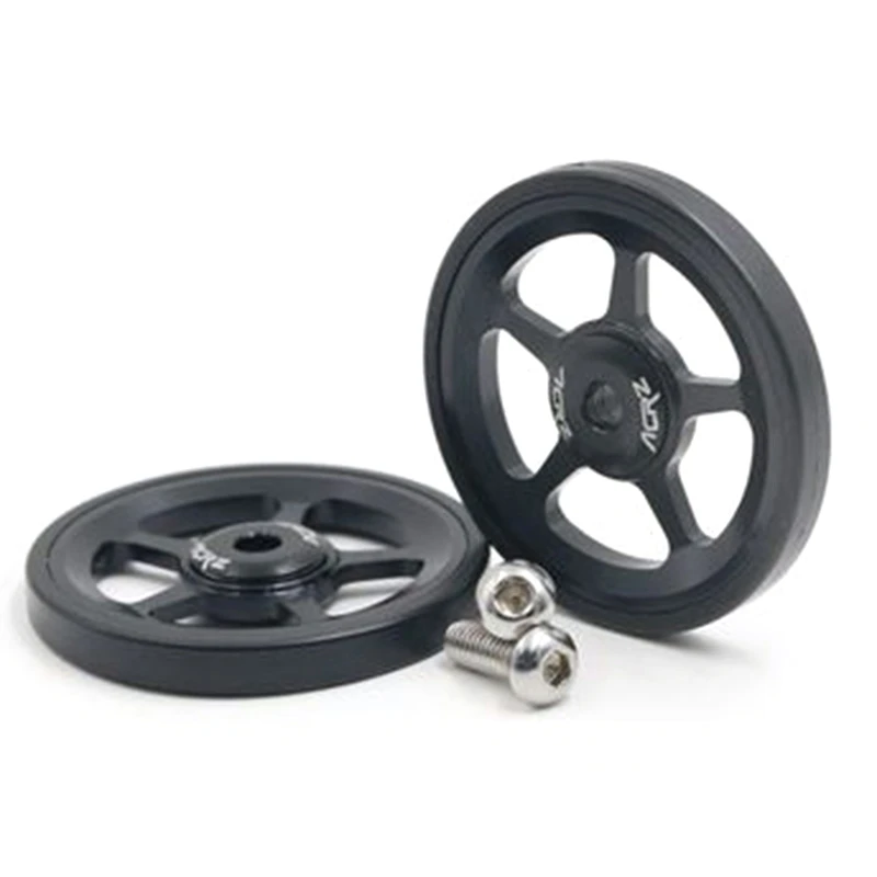 

7075 Alloy 1Pair Super Lightweight Easywheel for Brompton Black/Silver/Gold