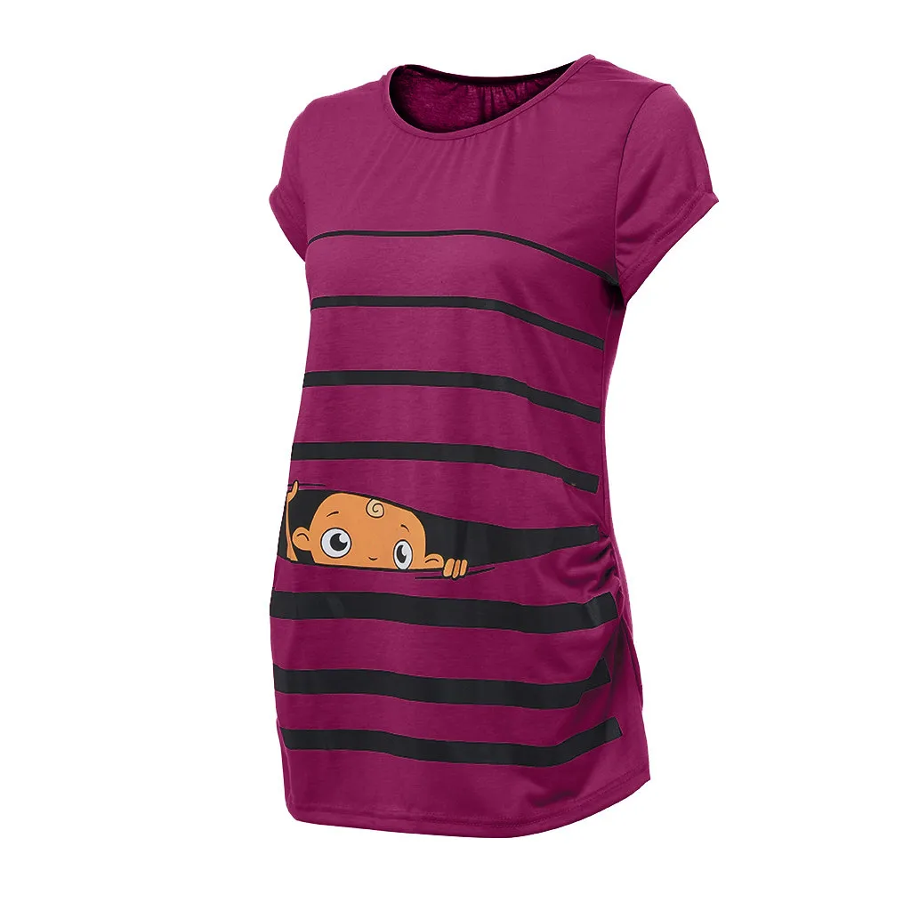 Новинка Лидер продаж милые футболки для беременных повседневная одежда с