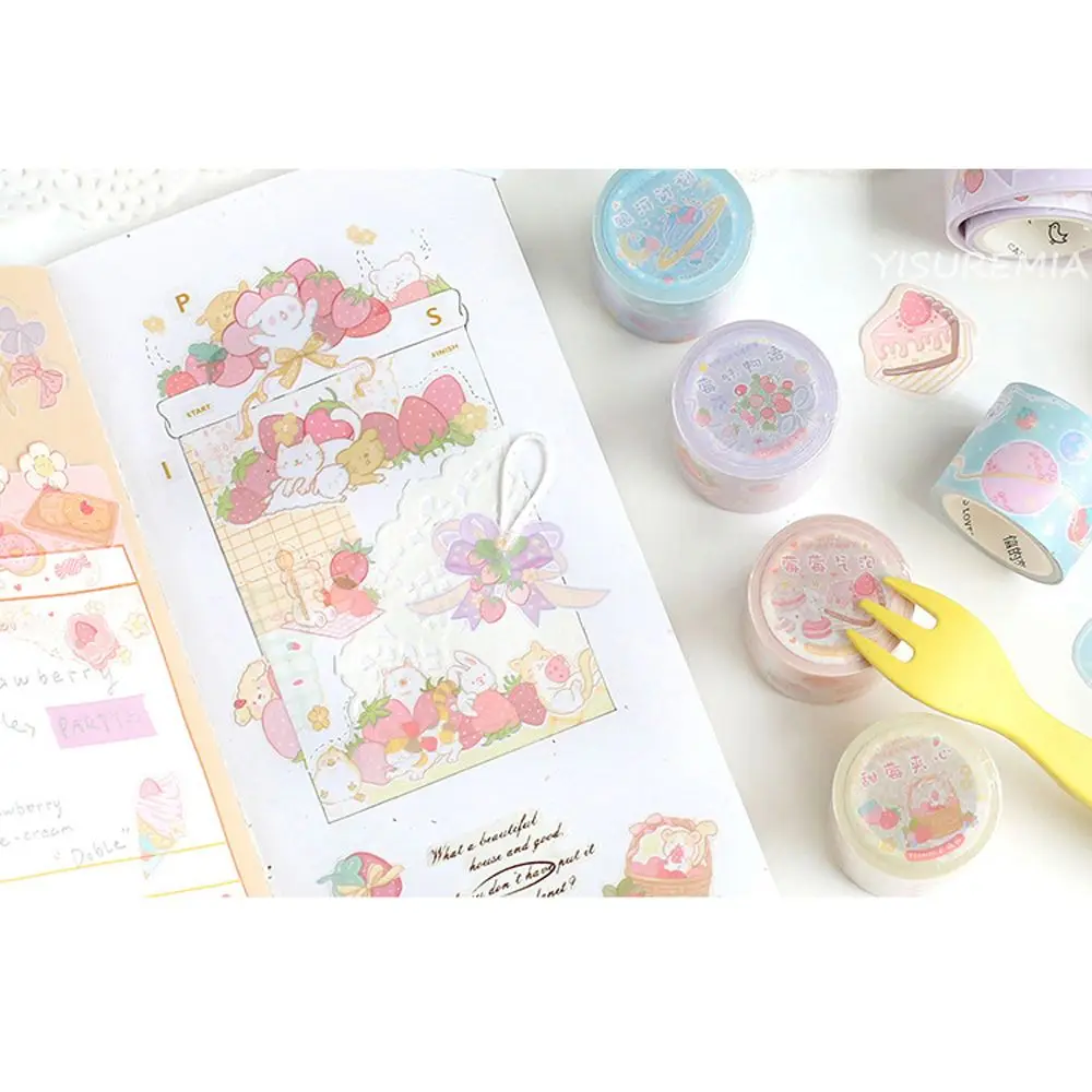 Клейкая лента в виде клубники 3 м x 30 мм | Канцтовары для офиса и дома